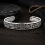 925 sterling silver Viking bracelet with traditional Jelling pattern