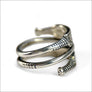 Adjustable Norse Rune Ring Sterling silver - Northlord