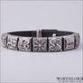 Beaded Viking Bracelet Midgard Silvered Bronze - Northlord
