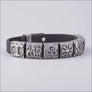 Beaded Viking Bracelet Midgard Silvered Bronze - Northlord