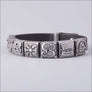 Beaded Viking Bracelet Midgard Silvered Bronze - Northlord