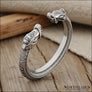 Dragon Arm Ring With Hail Odin Runes - Northlord