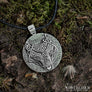 Fenrir Pendant With Runes Sterling Silver - Northlord