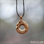 Jormungandr Pendant With Runes Bronze - Northlord