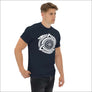 Jormungandr With Triskelion T shirt Black and Navy Northlord