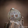 Large Yggdrasil Pendant With Runes Sterling Silver Northlord
