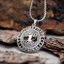 Large Yggdrasil Pendant With Runes Sterling Silver Northlord