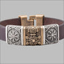 Modern Viking Bracelet With Mjolnir Bronze Northlord