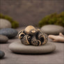 Octopus bronze figurine front view with detailed curling tentacles in Italian bronze