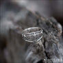 Raven Ring With Hail Odin Script Sterling Silver - Northlord