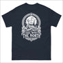 Dark blue Sail With The North Viking t-shirt with white Norse ship artwork