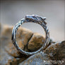 Serpent Dragon Ring Sterling Silver - Northlord