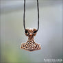 Thor’s Hammer Pendant With Valknut and Ram Bronze - Northlord