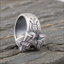 Thor’s Hammer Ring Silvered Bronze - Northlord-PK