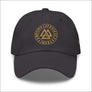 Valknut Baseball Hat Old Gold Print Northlord