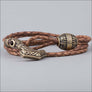 Viking Bracelet With Thor’s Hammer and Vegvisir Bead Bronze - Northlord