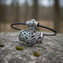 Wolves & Raven Mjolnir Pendant | 925 Sterling Silver Thor’s Hammer - Northlord