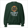 Women’s “Merry Yule” Crewneck Sweatshirt – Pagan Winter Solstice Sweater - Northlord