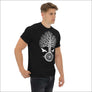 Yggdrasil With Helm Of Awe T shirt Black and Navy Northlord