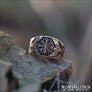 Aegishjalmur Ring With Ravens Bronze - Northlord