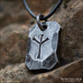 Algiz Rune Pendant Hand-Forged - Northlord