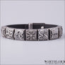 Beaded Viking Bracelet Midgard Silvered Bronze Northlord