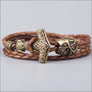 Bracelet With Thor’s Hammer And Odin’s Ravens Northlord PK