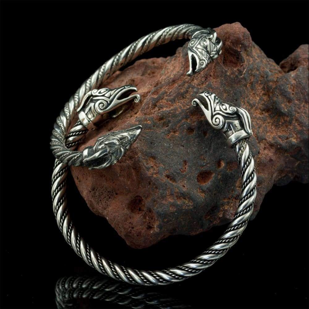 Celtic Dragon Bracelet Sterling Silver Northlord