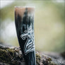 Celtic Wolf Drinking Horn Carved - Northlord