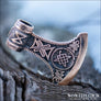 Double Axe Pendant Dagaz Bronze - Northlord