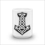 Thor’s Hammer Coffee Mug White Ceramic - Northlord