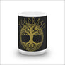 Yggdrasil Coffee Mug Gold Print - Northlord