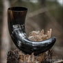 Extra Large Natural Drinking Horn Curved Style - Northlord