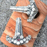Thor’s Hammer Pendant Basalt Columns Sterling Silver - Northlord