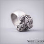 Fenrir Norse Wolf Ring Silvered Bronze Northlord PK