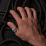 Fenrir Norse Wolf Ring Silvered Bronze Northlord PK