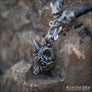 Fenrir Wolf Necklace In Borre Style Pewter - Northlord