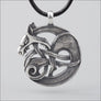 Fenrir Wolf Pendant Sterling Silver - Northlord