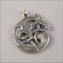 Fenrir Wolf Pendant Sterling Silver - Northlord