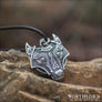 Fenrir Wolf Pendant Sterling Silver Northlord