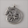 Fenrir Wolf Pendant Sterling Silver - Northlord