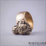 Fenrir Wolf Ring Bronze Northlord PK