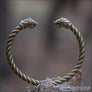 Floki’s Armring with Dragon Heads Brass - Northlord