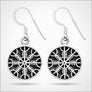 Helm Of Awe Earrings Sterling Silver - Northlord