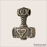 Huge Mjolnir Pendant Double Sided Bronze Northlord