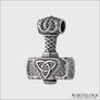 Huge Mjolnir Pendant Double Sided Sterling Silver Northlord