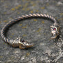 Hugin and Munin Armring Vendel Style Bronze - Northlord