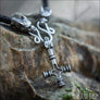 Icelandic Wolf Cross Necklace Pewter - Northlord