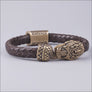 Jormungandr Leather Bracelet Bronze Northlord PK