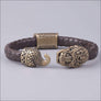 Jormungandr Leather Bracelet Bronze Northlord PK
